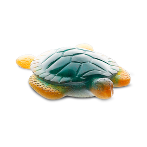 Sea Turtle in Green & Amber
