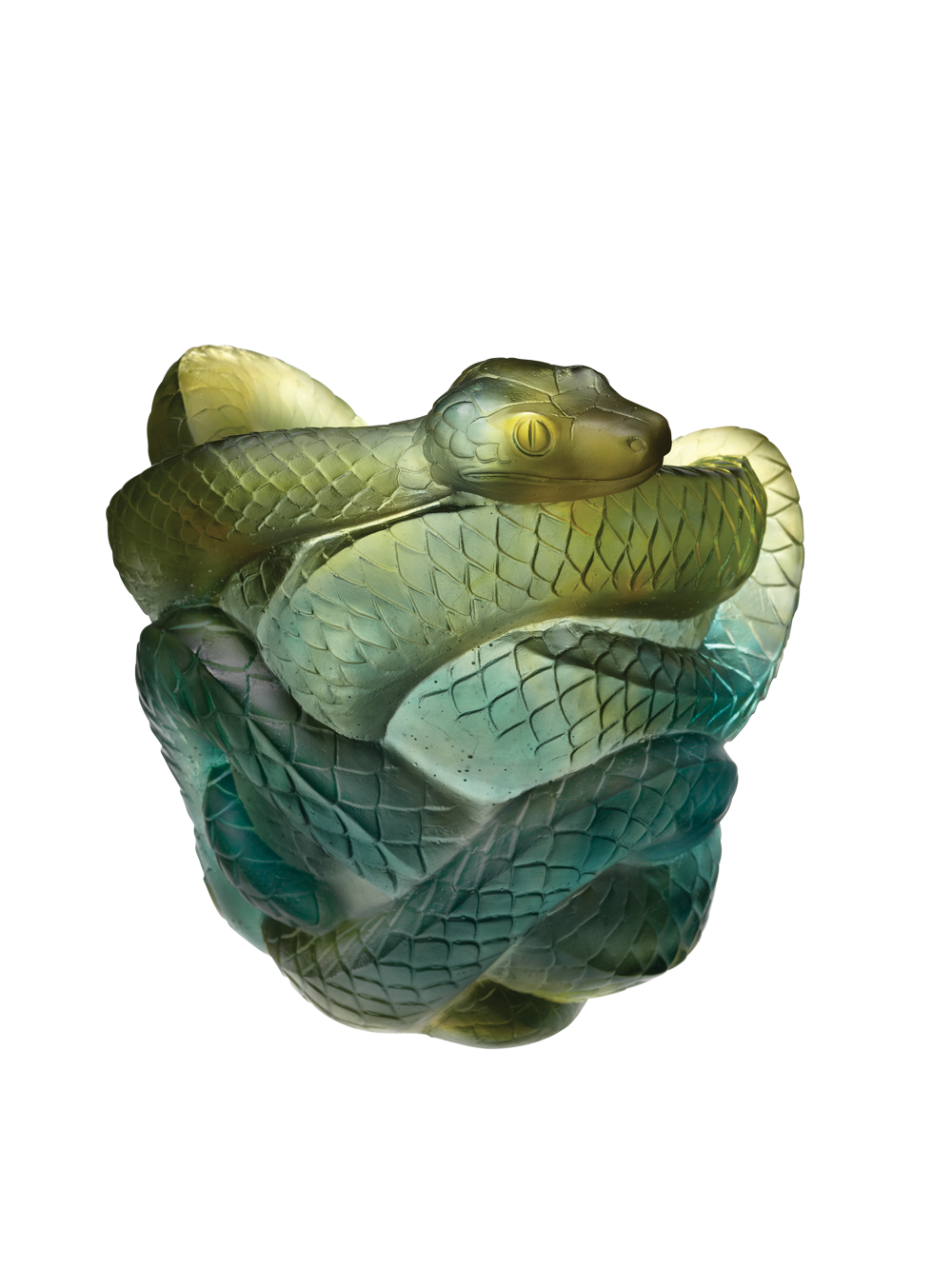 Snake Vase in Green & Grey 888 ex