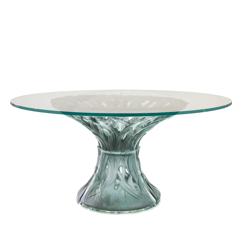 Vegetal Table in Blue-Grey
