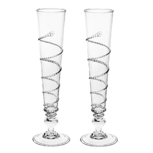 Pair of Amalia Flutes - By Juliska