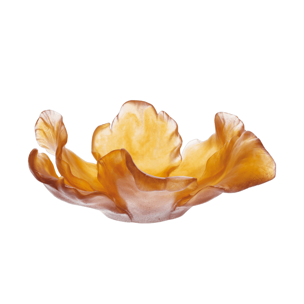 Large Tulip Bowl in Amber