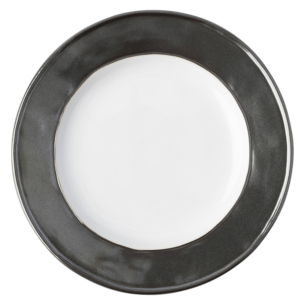 Emerson White/Pewter Side/Cocktail Plate - By Juliska