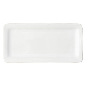 Puro Whitewash Rectangular Appetizer Platter - By Juliska