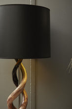 Load image into Gallery viewer, POLISHED KUDU HORN DOUBLE TWIST STANDING LAMP
