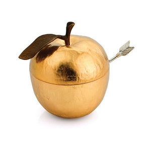 Apple Honey Pot W/Spn Gp - By Michael Aram