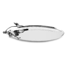 Load image into Gallery viewer, Black Orchid Lrg Oval Platter - By Michael Aram
