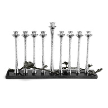 Load image into Gallery viewer, Black Orchid Menorah - By Michael Aram
