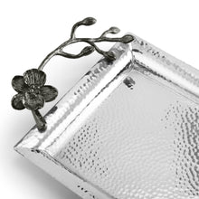 Load image into Gallery viewer, Black Orchid Mini Steel Tray - By Michael Aram
