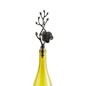 Black Orchid Wine Stopper - By Michael Aram