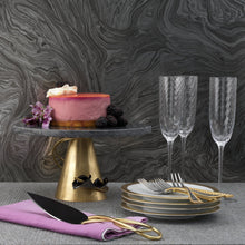 Load image into Gallery viewer, Calla Lily Midnight Cake Stand - By Michael Aram
