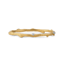 Load image into Gallery viewer, Enchanted Forest Bangle Bracelet with Diamonds
