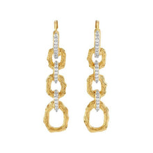 Load image into Gallery viewer, Enchanted Forest Link Earrings with Diamonds
