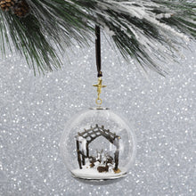 Load image into Gallery viewer, Manger Snow Globe Ornament - By Michael Aram
