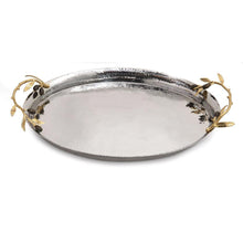 Load image into Gallery viewer, Olive Branch Oval Serving Tray - By Michael Aram

