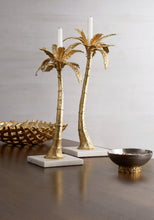 Load image into Gallery viewer, Palm Candleholders Mixed Pair - By Michael Aram
