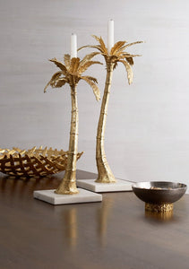 Palm Candleholders Mixed Pair - By Michael Aram