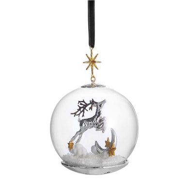 Reindeer Snow Globe Ornament - By Michael Aram