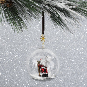 Santa Snow Globe Ornament - By Michael Aram
