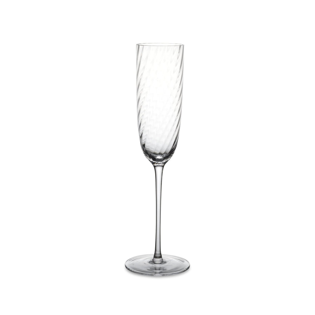 Twist Diamond Champagne Glass - By Michael Aram
