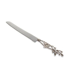 White Orchid Bread Knife - By Michael Aram