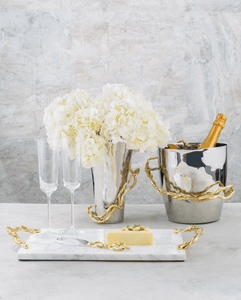Wisteria Gold Champagne Bucket - By Michael Aram