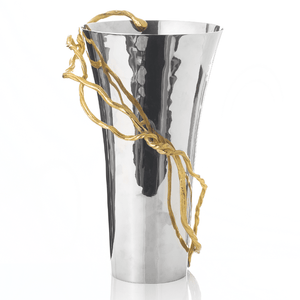 Wisteria Gold Large Vase - By Michael Aram
