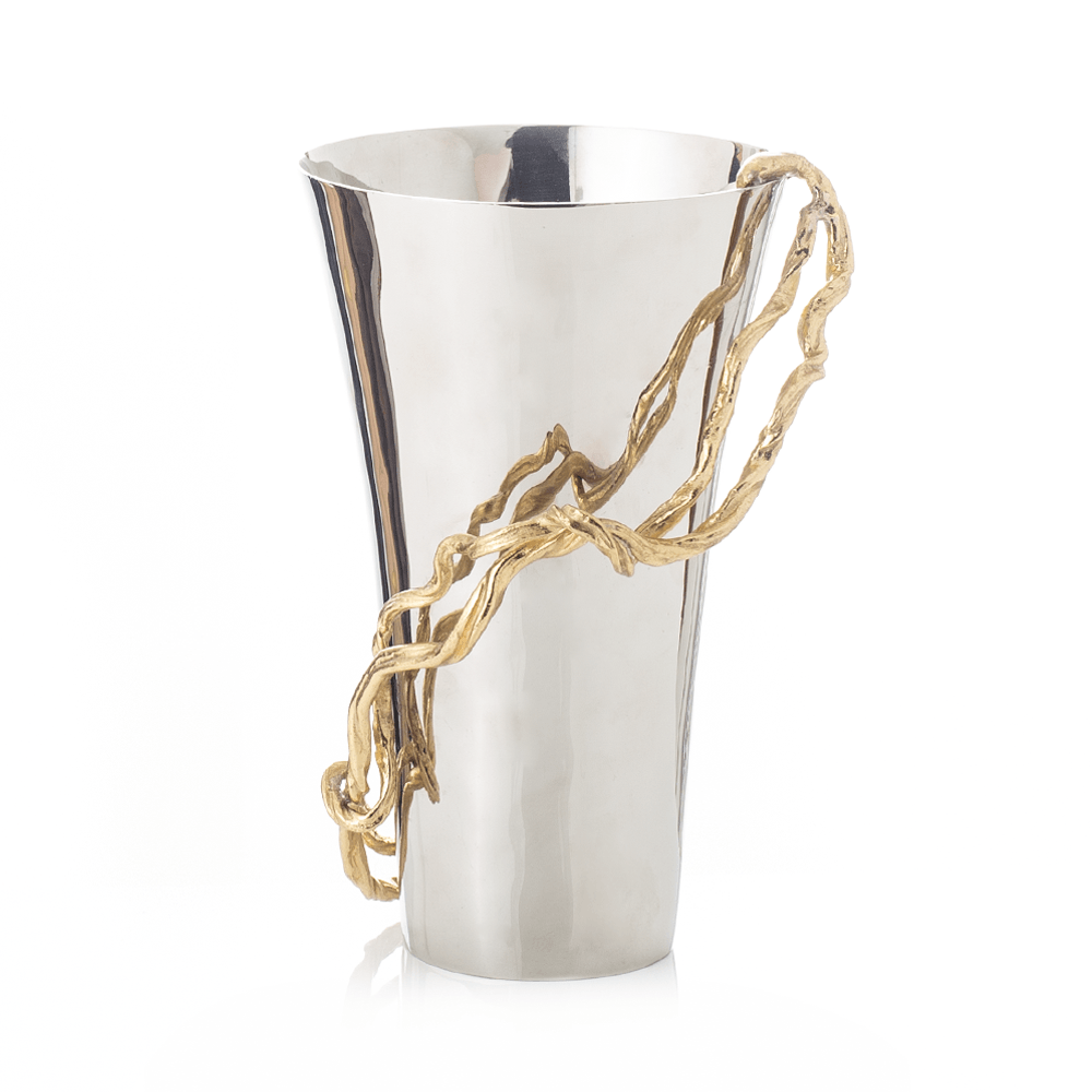 Wisteria Gold Medium Vase - By Michael Aram