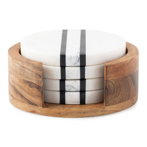 Stonewood Stripe Coaster Set - By Juliska