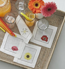 Load image into Gallery viewer, S/4 Cocktail Napkin 6X6 - Fiori Collection - By Sferra
