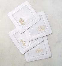 Load image into Gallery viewer, S/4 Cocktail Napkin 6X6 - Royalty Collection - By Sferra

