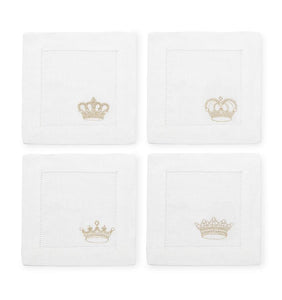 S/4 Cocktail Napkin 6X6 - Royalty Collection - By Sferra