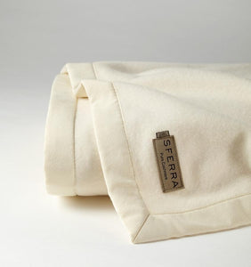Bagged Linen Full/Queen Blanket 100X94 - Savoy Collection - By Sferra