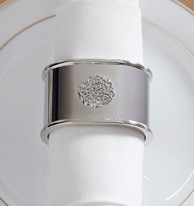 S/2 Napkin Ring - Signet  Collection - By Sferra